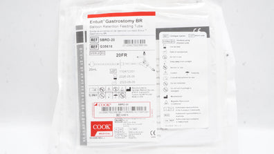 Cook Medical G35618 Entuit Gastrostomy BR Balloon Retention Feeding Tube 20Fr